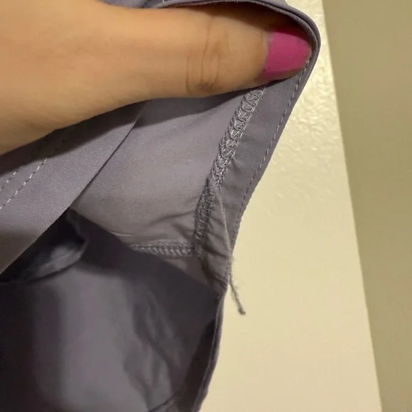 Nike Women's Gray Purple Dri-FIT Elastic Shorts - Picture 5 of 5